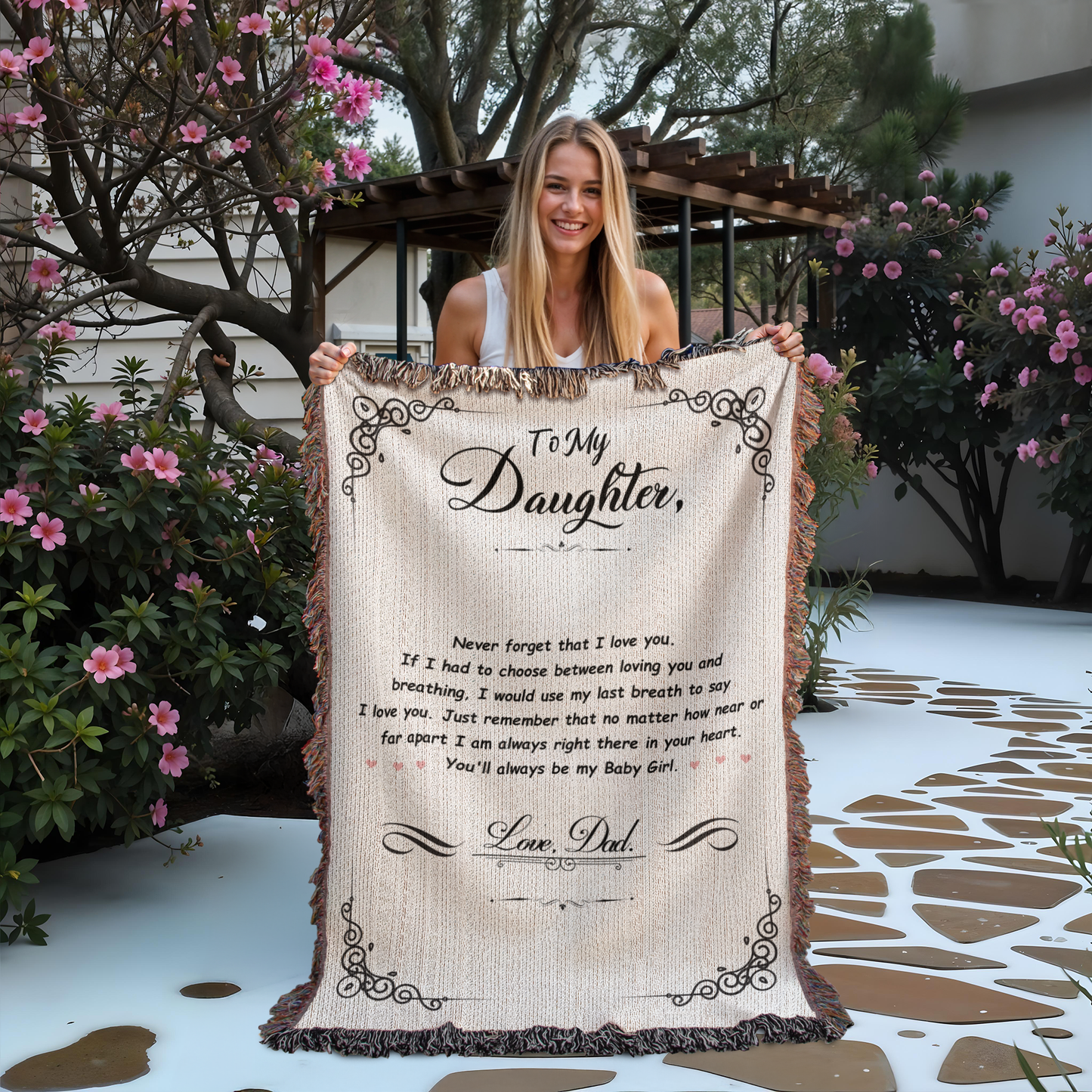 My Baby Girl - Heirloom Woven Blanket