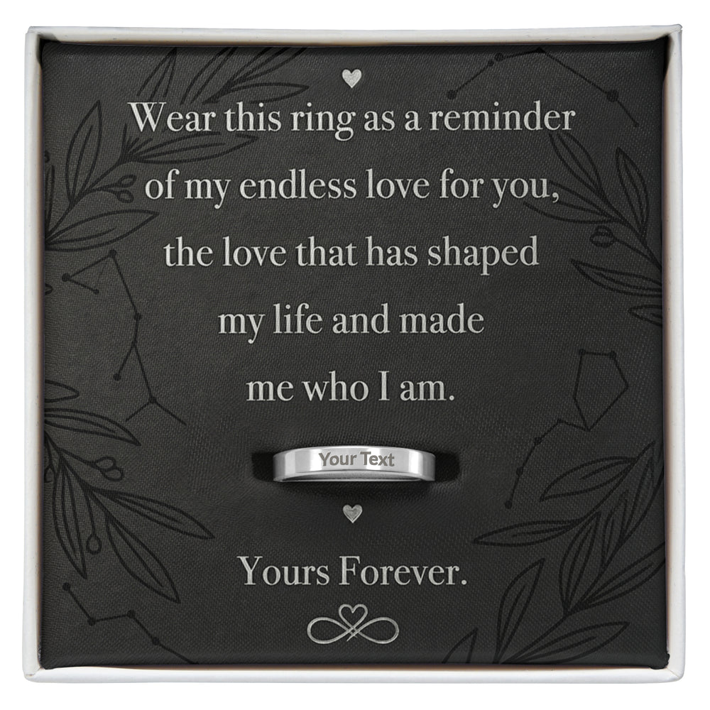 ETERNAL BOND ENGRAVED WOMEN'S RING