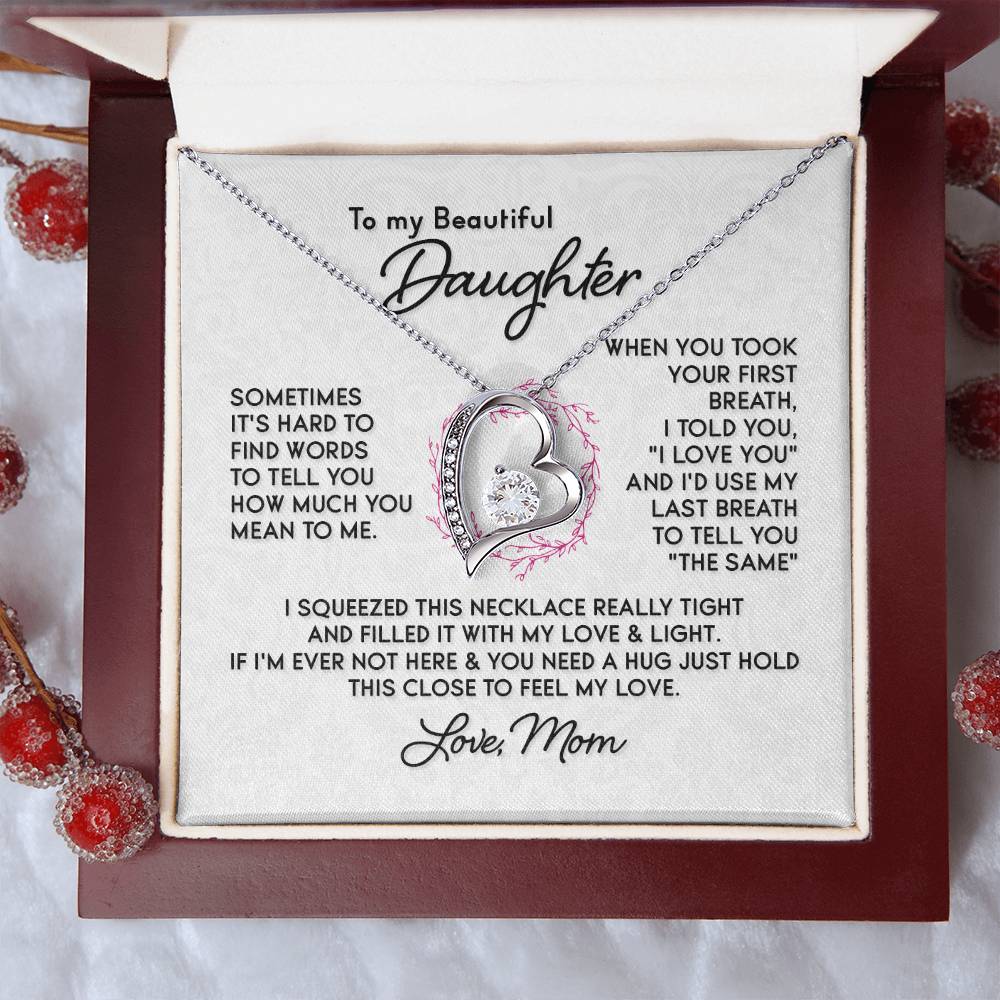 To My Daughter Last Breath Necklace