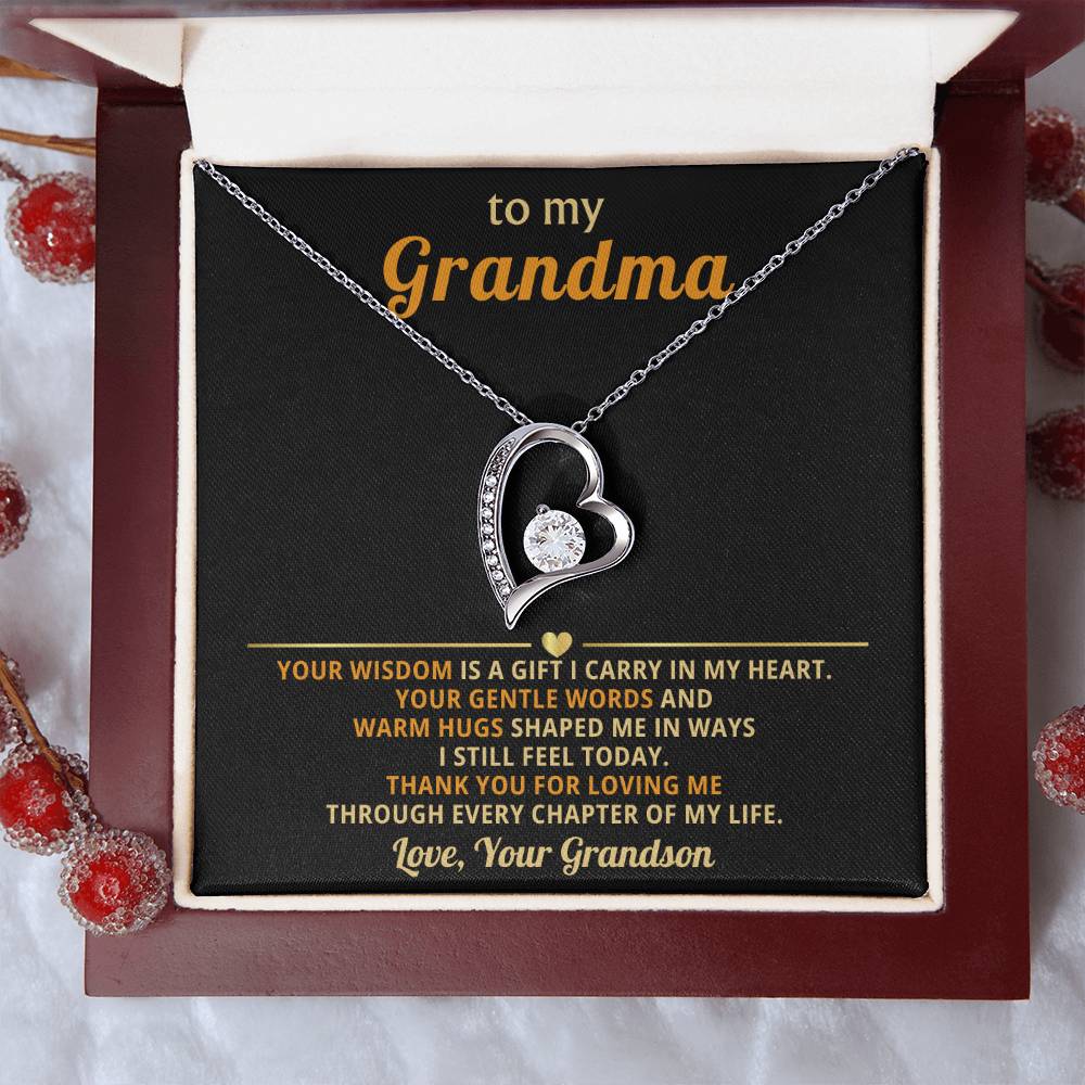 To my Grandma, your wisdom is a gift I carry in my heart - From Grandson