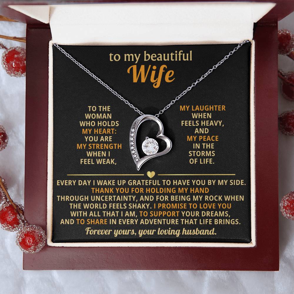 To my beautiful Wife, I promise to love you with all that I am