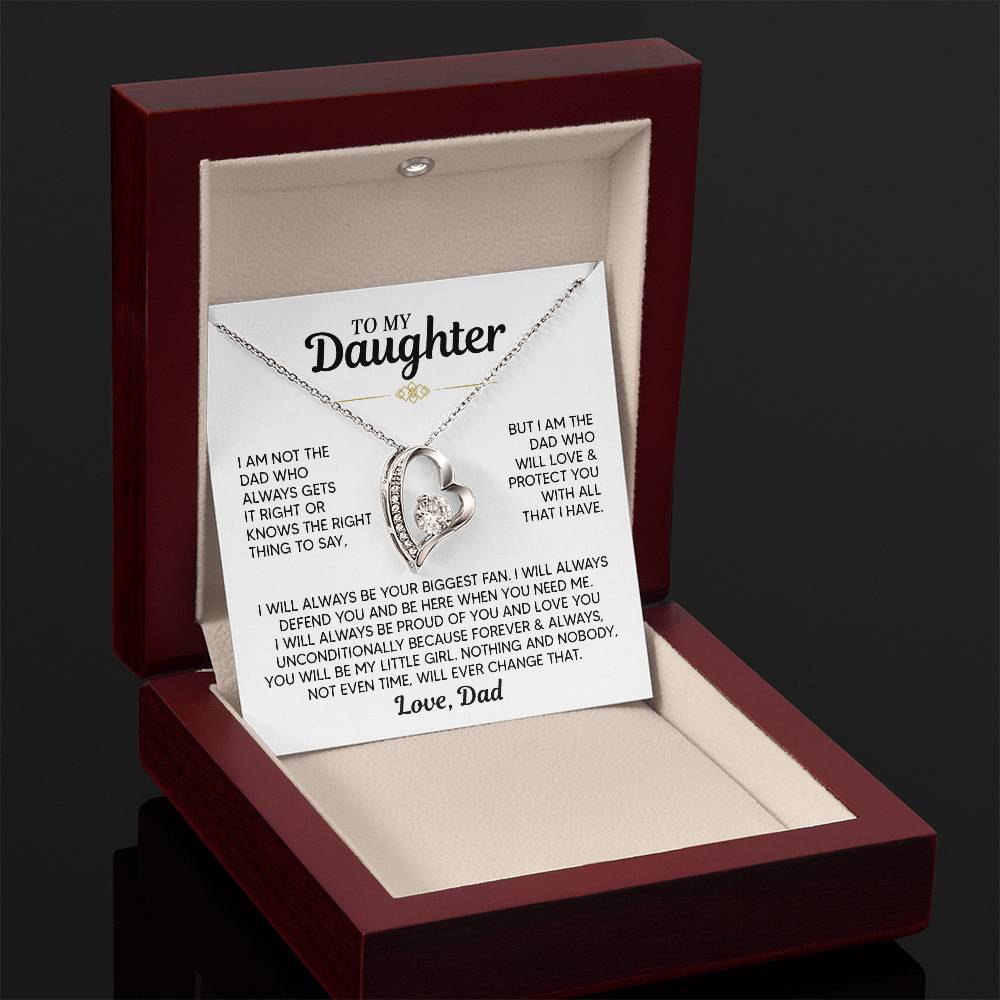 TO MY DAUGHTER PROTECT YOU FOREVER LOVE NECKALCE GIFT SET