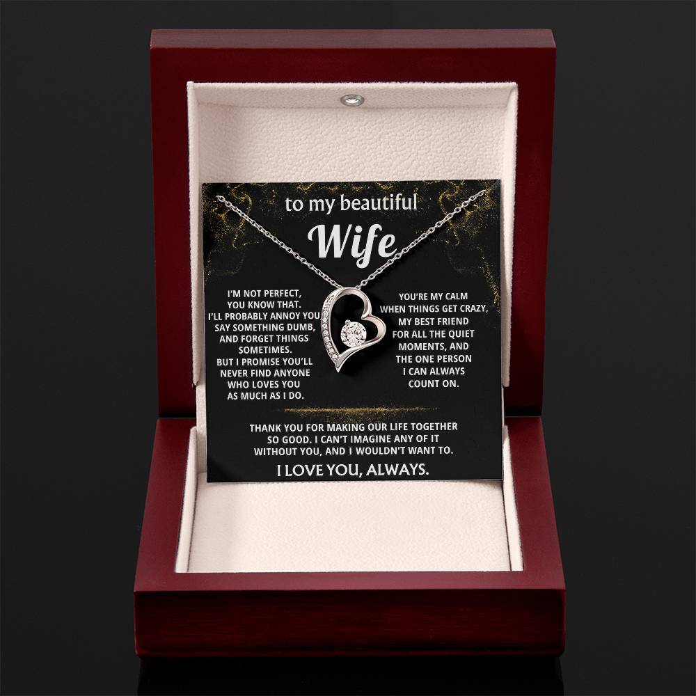 To My Wife, You make my life so good.