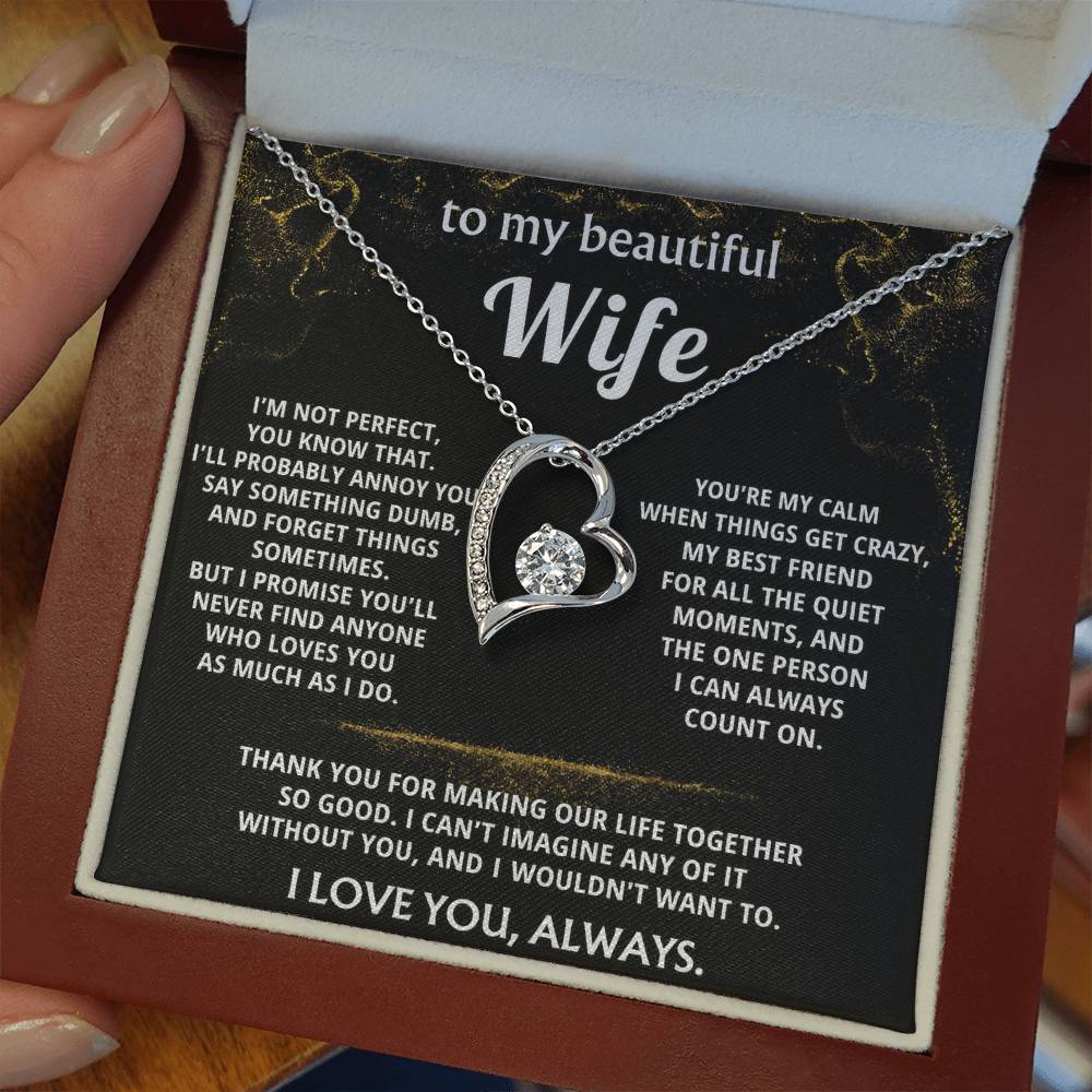 To My Wife, You make my life so good.