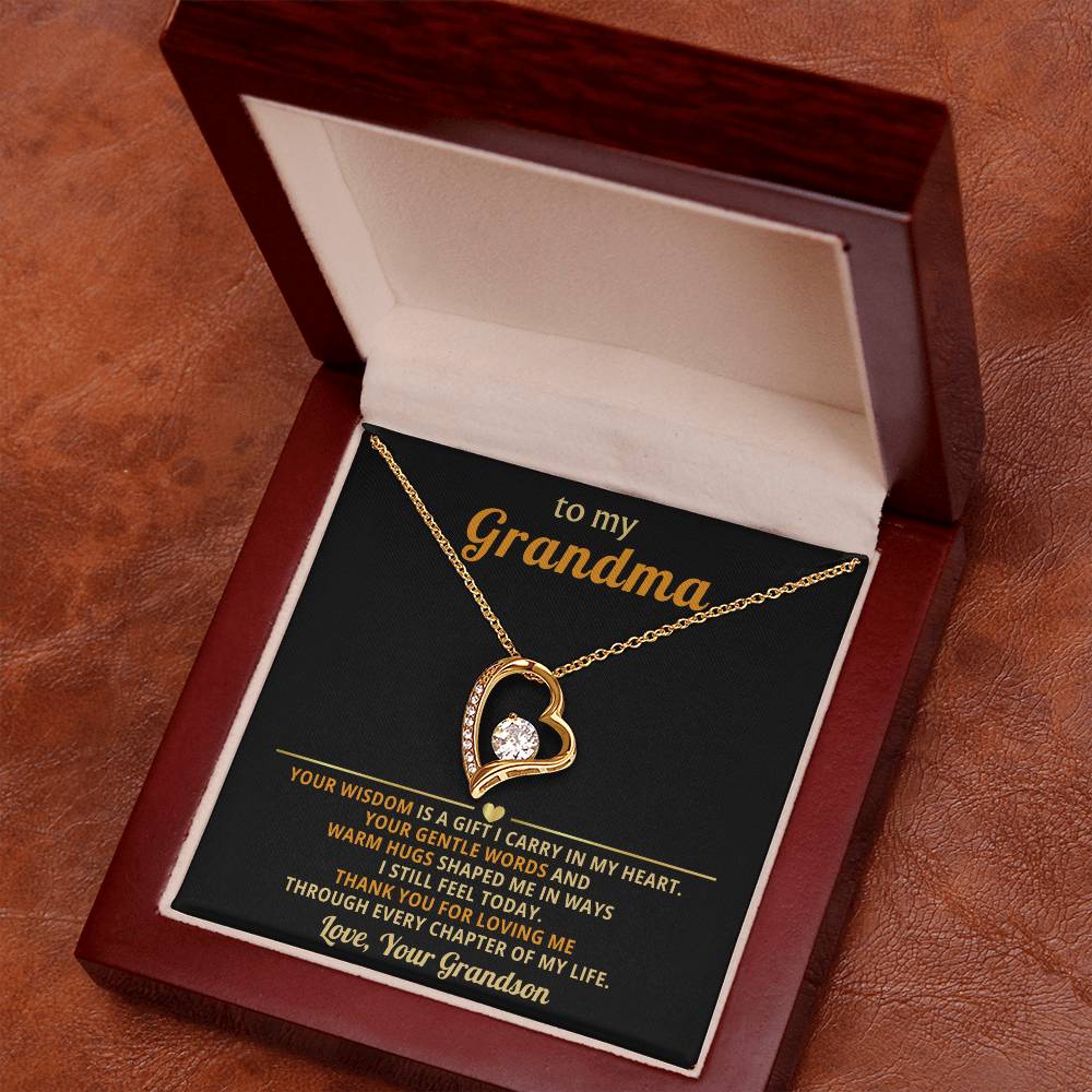 To my Grandma, your wisdom is a gift I carry in my heart - From Grandson