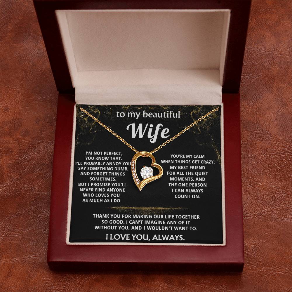 To My Wife, You make my life so good.