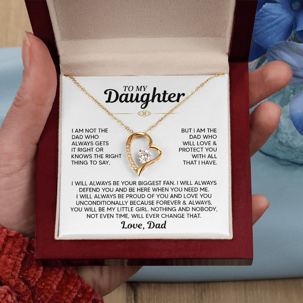 TO MY DAUGHTER PROTECT YOU FOREVER LOVE NECKALCE GIFT SET