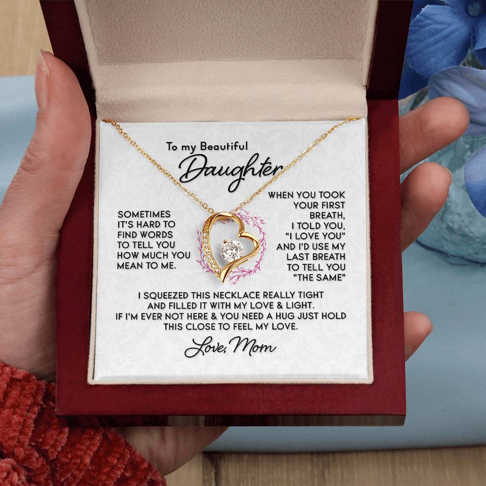 To My Daughter Last Breath Necklace
