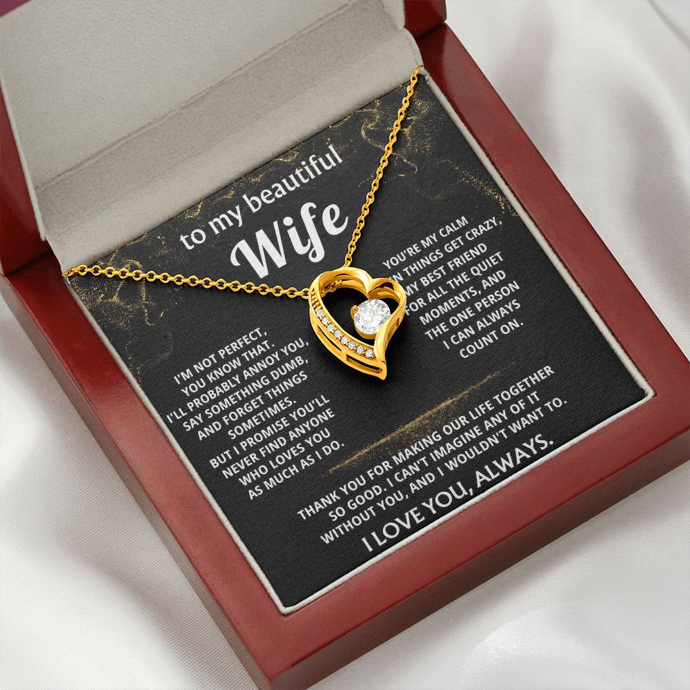 To My Wife, You make my life so good.