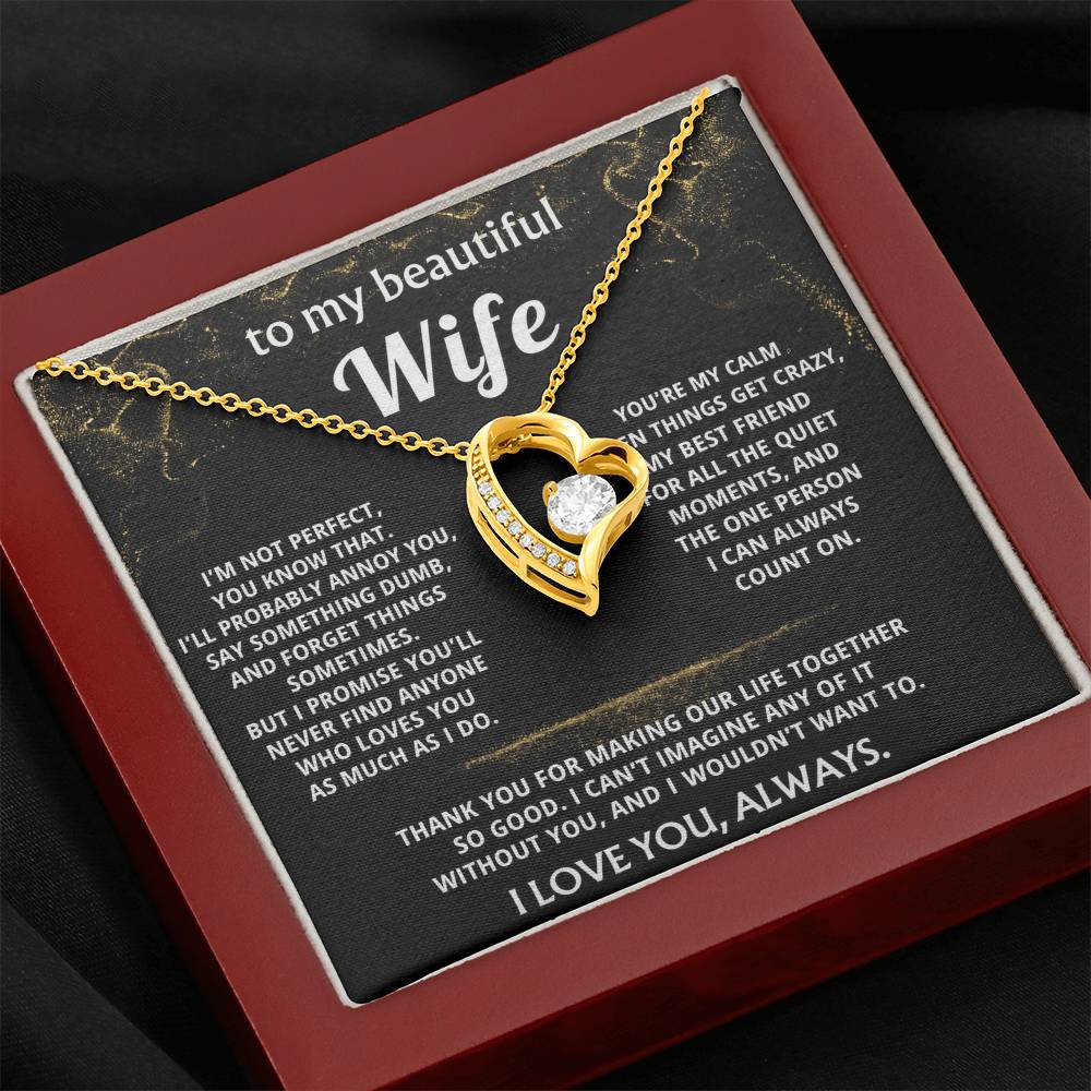 To My Wife, You make my life so good.
