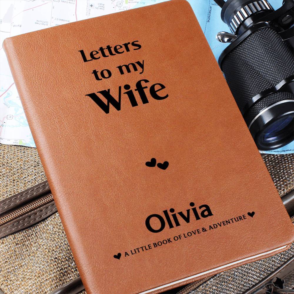 TO MY WIFE JOURNAL PERSONALIZED - NEW