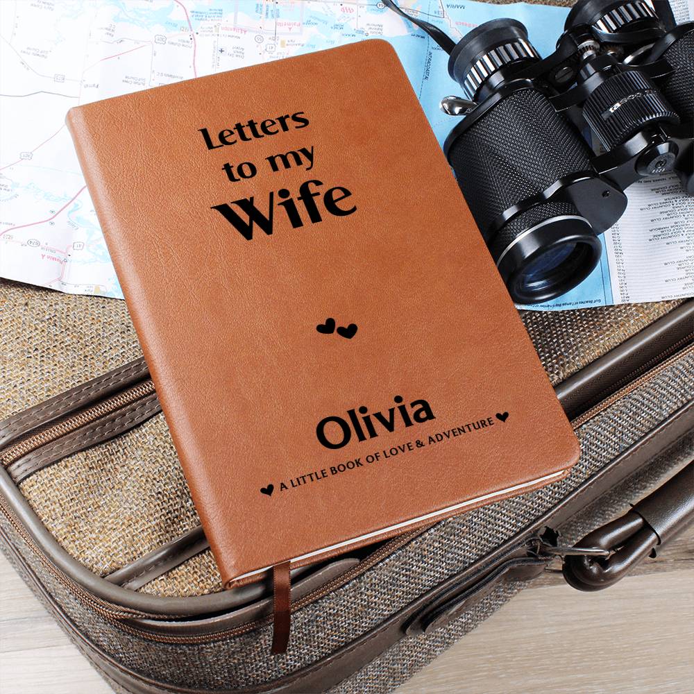 TO MY WIFE JOURNAL PERSONALIZED - NEW