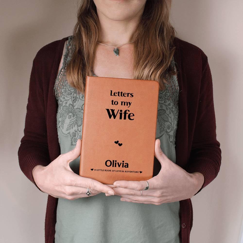 TO MY WIFE JOURNAL PERSONALIZED - NEW