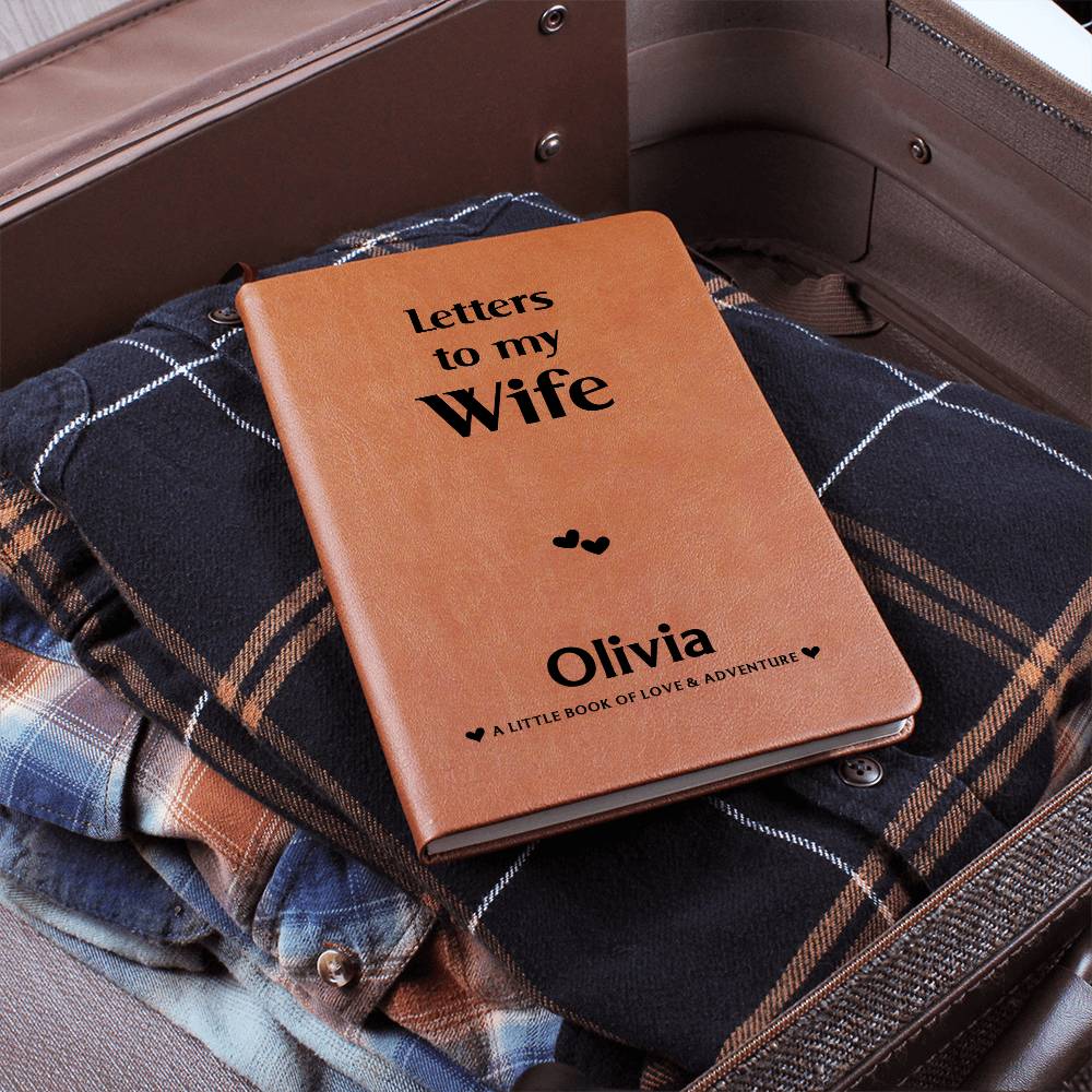 TO MY WIFE JOURNAL PERSONALIZED - NEW