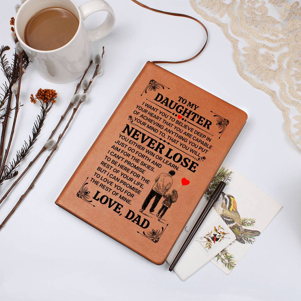 TO MY DAUGHTER PROMISE LEATHER JOURNAL