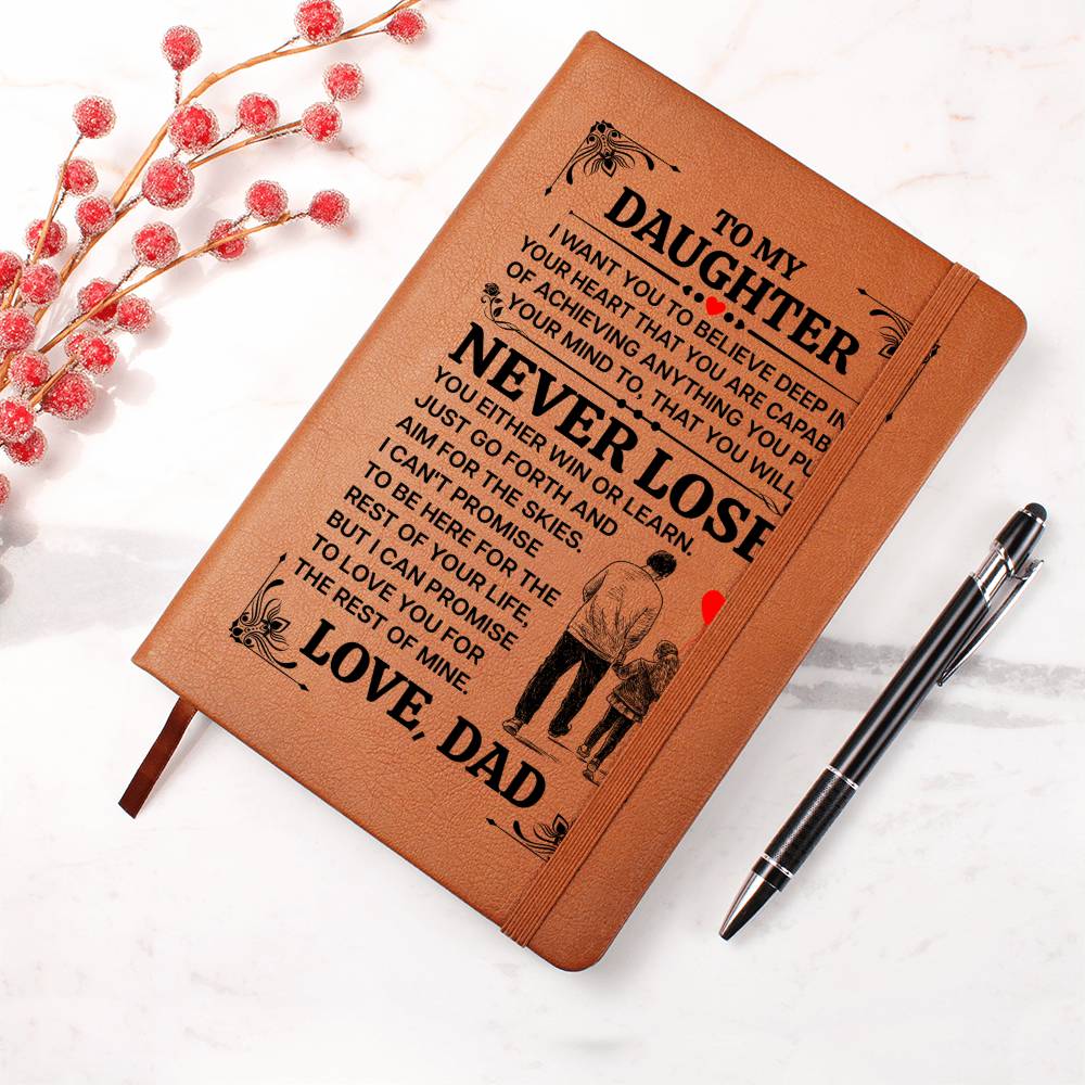 TO MY DAUGHTER PROMISE LEATHER JOURNAL