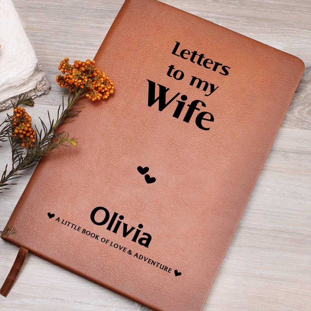 TO MY WIFE JOURNAL PERSONALIZED - NEW
