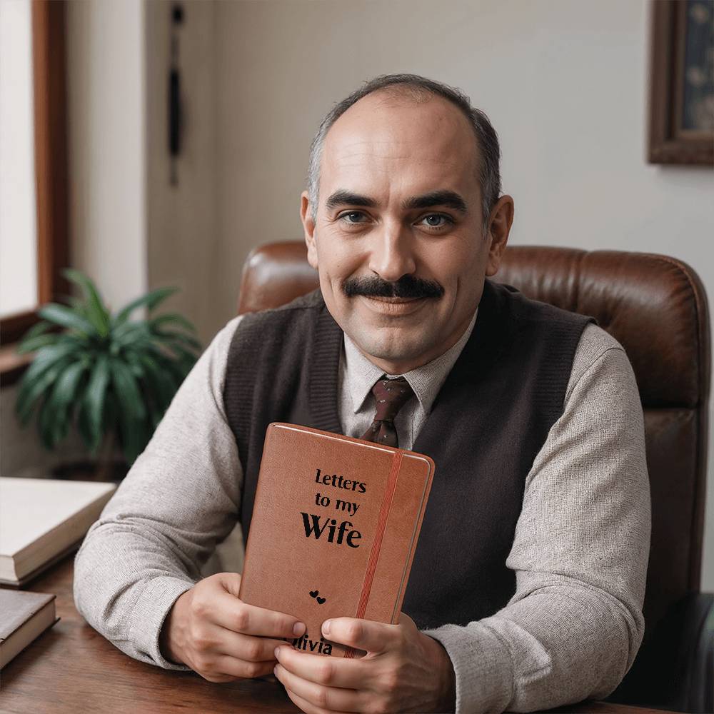 TO MY WIFE JOURNAL PERSONALIZED - NEW