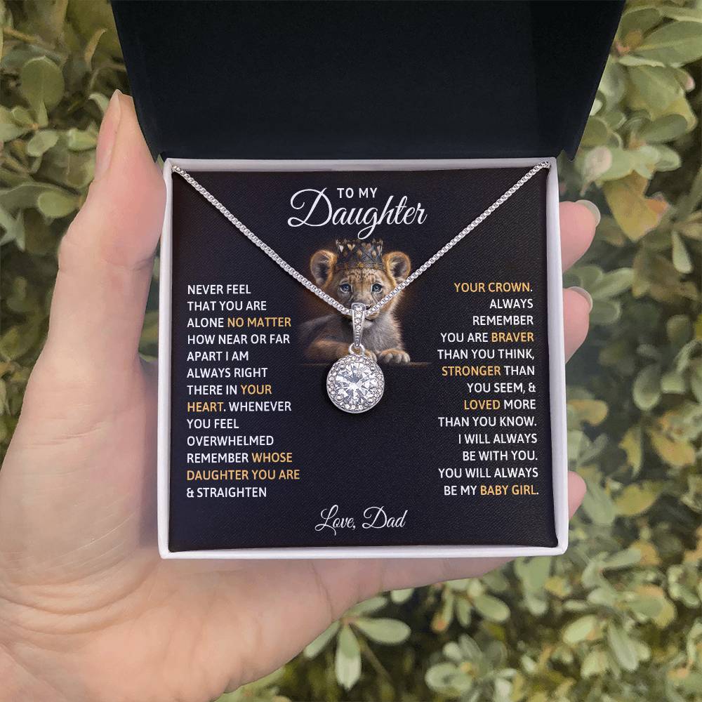 TO MY DAUGHTER BABY GIRL ETERNAL HOPE NECKLACE GIFT SET
