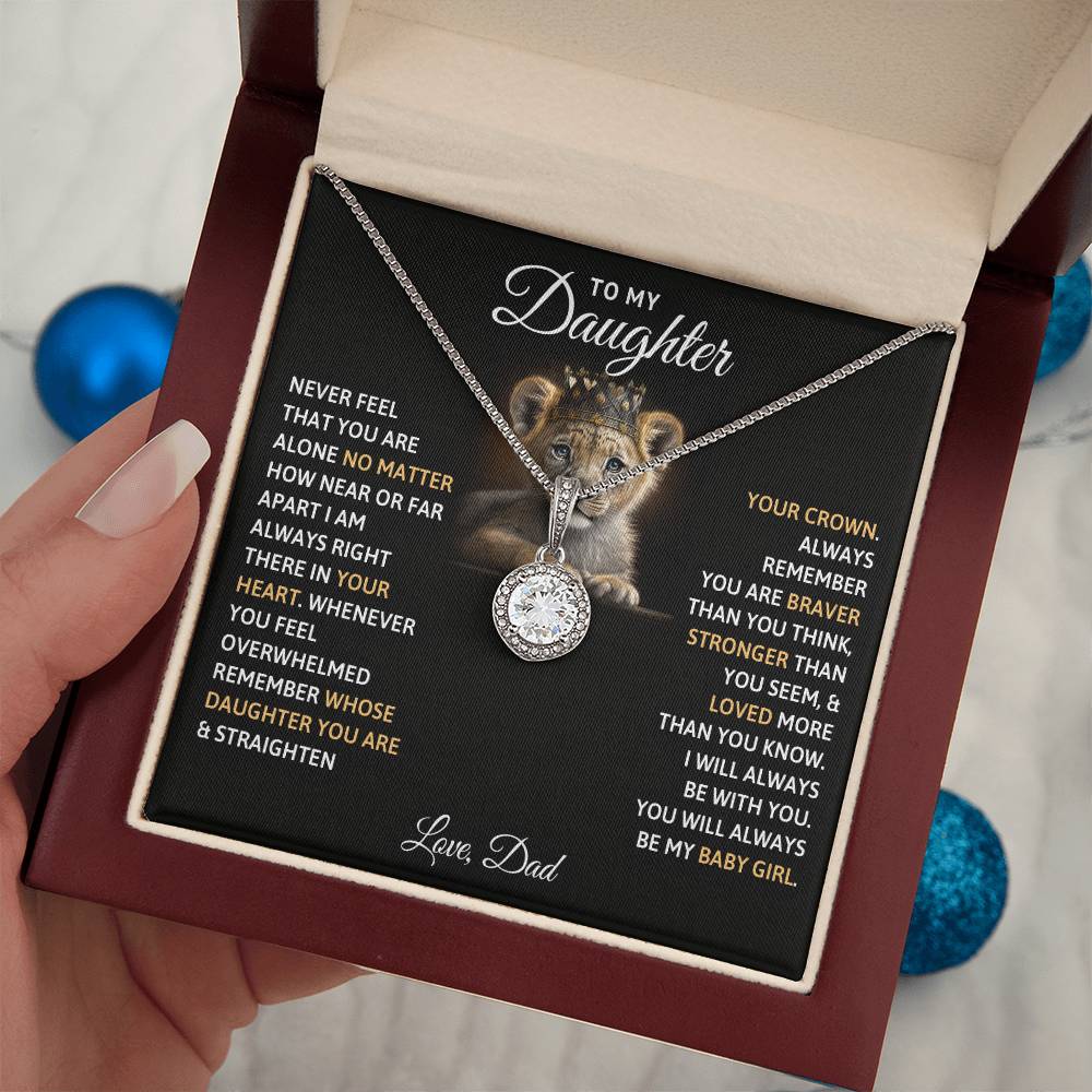 TO MY DAUGHTER BABY GIRL ETERNAL HOPE NECKLACE GIFT SET