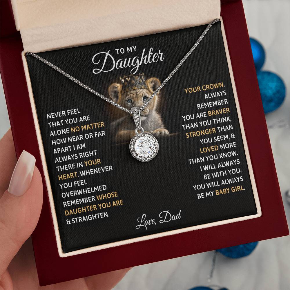 TO MY DAUGHTER BABY GIRL ETERNAL HOPE NECKLACE GIFT SET