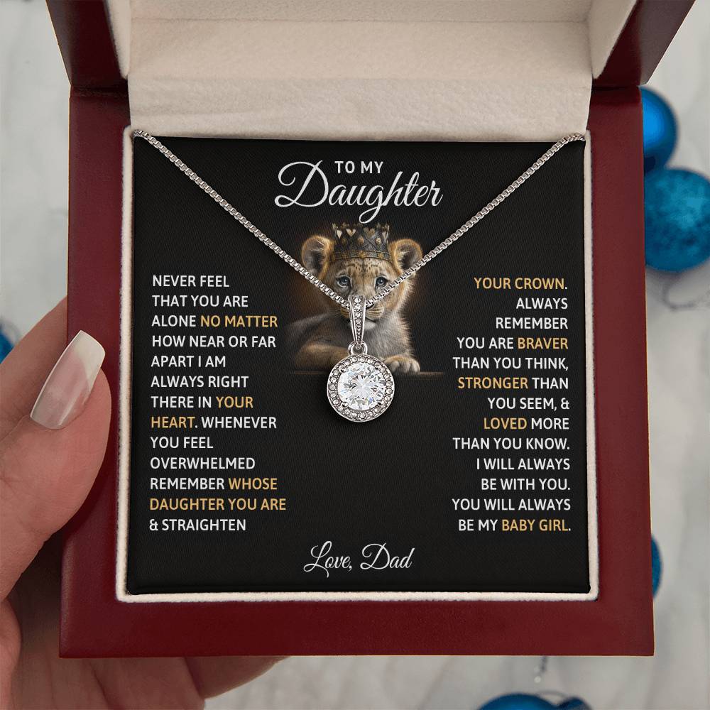 TO MY DAUGHTER BABY GIRL ETERNAL HOPE NECKLACE GIFT SET