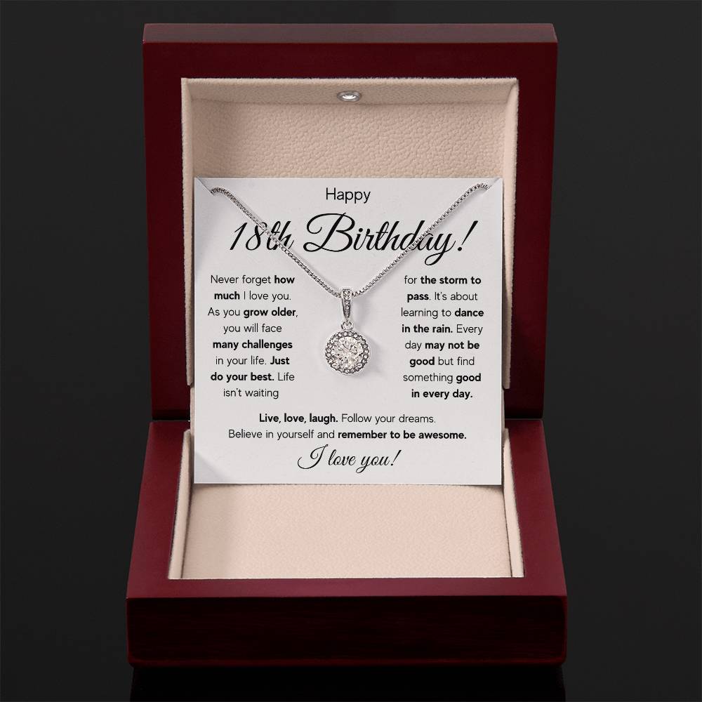 18TH BIRTHDAY STORM ETERNAL NECKLACE GIFT SET