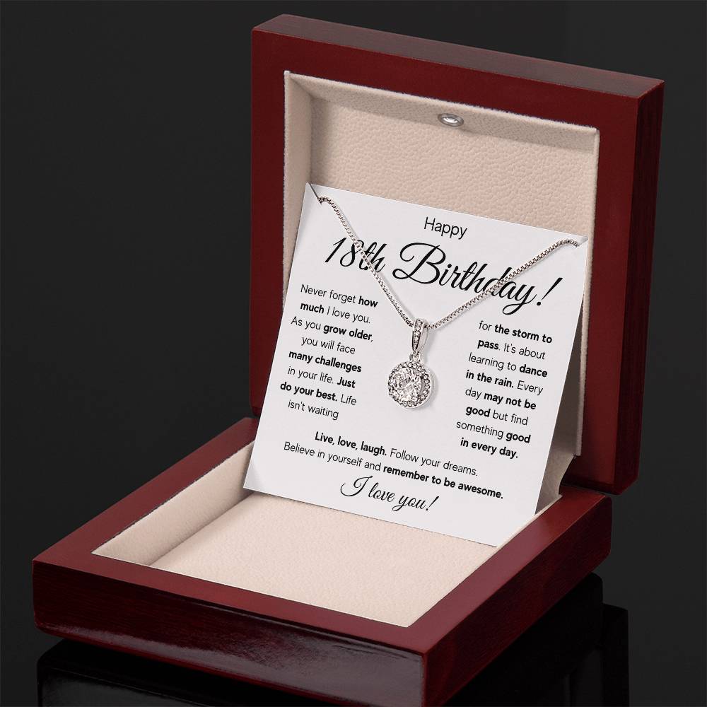 18TH BIRTHDAY STORM ETERNAL NECKLACE GIFT SET