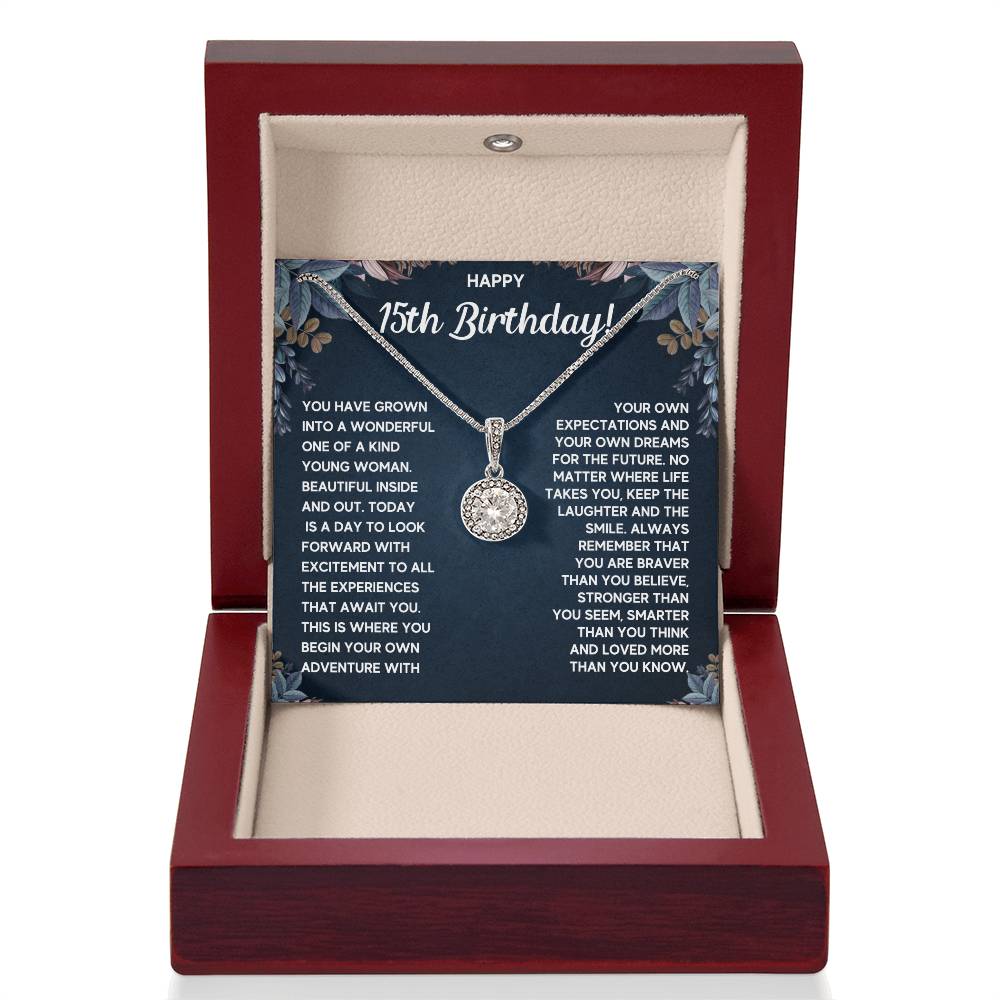 HAPPY 15TH BIRTHDAY DREAMS ETERNAL NECKLACE GIFT SET