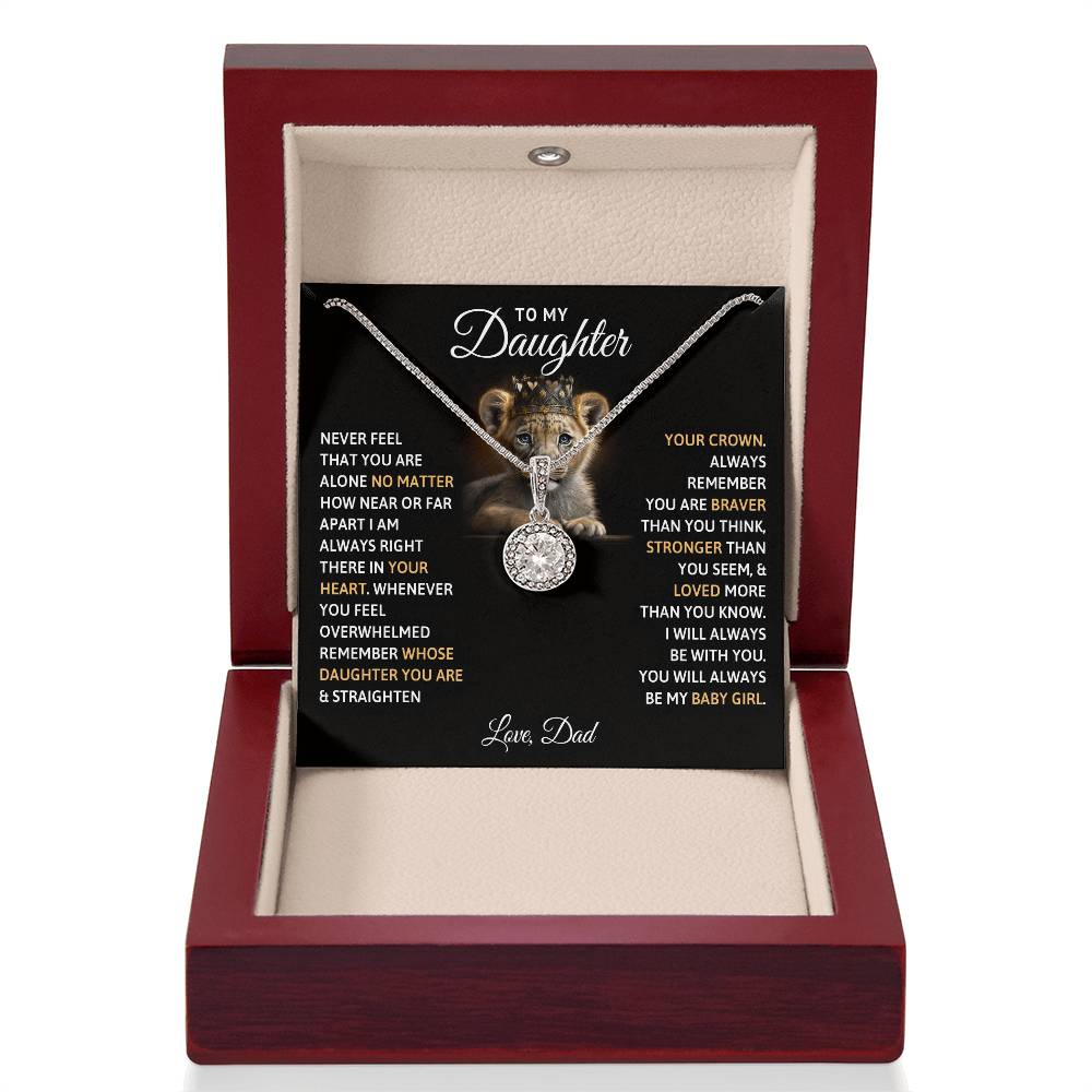 TO MY DAUGHTER BABY GIRL ETERNAL HOPE NECKLACE GIFT SET