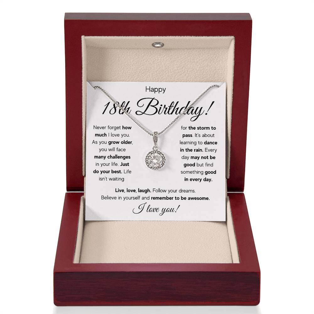18TH BIRTHDAY STORM ETERNAL NECKLACE GIFT SET