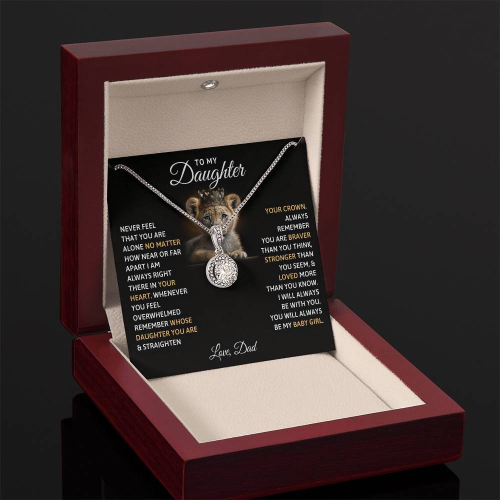 TO MY DAUGHTER BABY GIRL ETERNAL HOPE NECKLACE GIFT SET