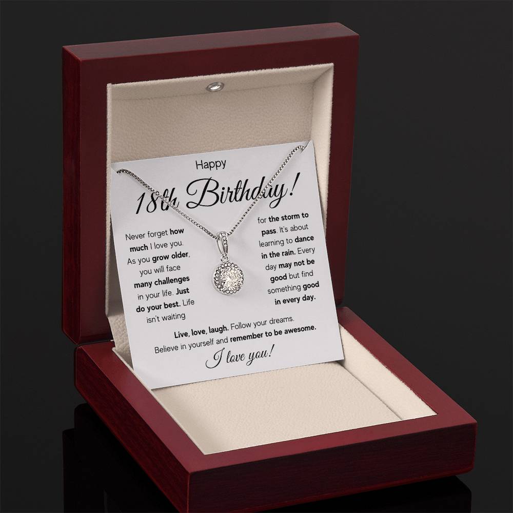 18TH BIRTHDAY STORM ETERNAL NECKLACE GIFT SET