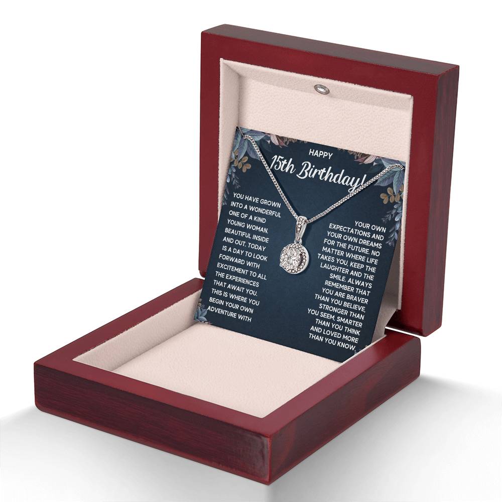 HAPPY 15TH BIRTHDAY DREAMS ETERNAL NECKLACE GIFT SET