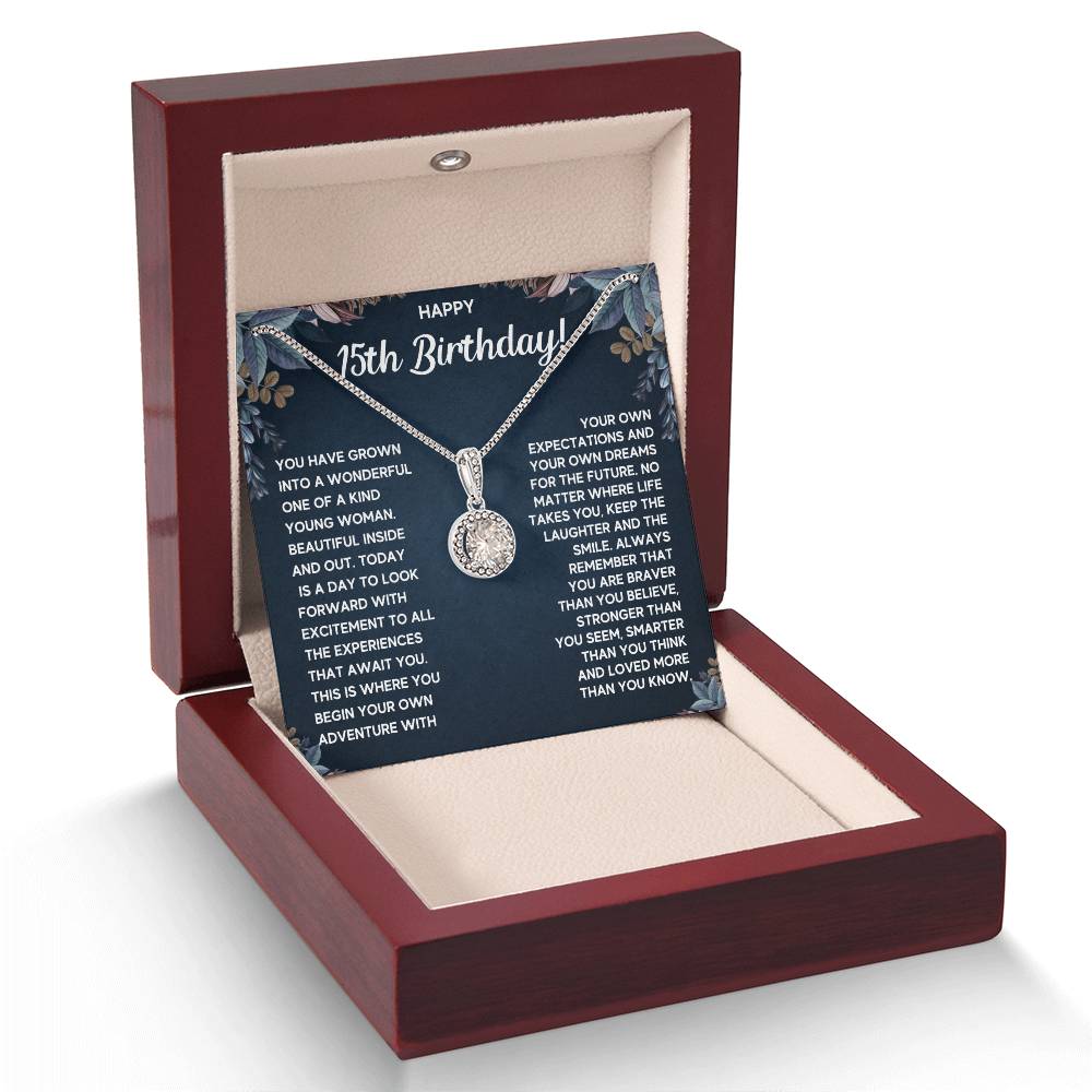 HAPPY 15TH BIRTHDAY DREAMS ETERNAL NECKLACE GIFT SET