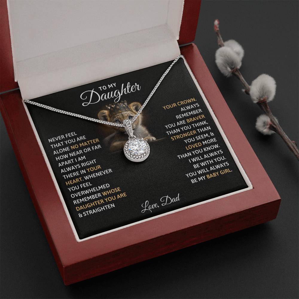 TO MY DAUGHTER BABY GIRL ETERNAL HOPE NECKLACE GIFT SET