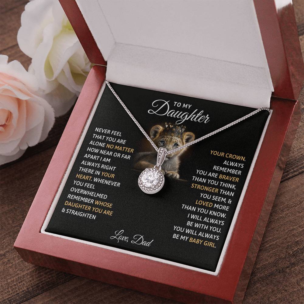 TO MY DAUGHTER BABY GIRL ETERNAL HOPE NECKLACE GIFT SET