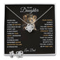 TO MY DAUGHTER BABY GIRL EARRINGS SET