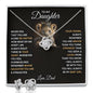 TO MY DAUGHTER BABY GIRL EARRINGS SET
