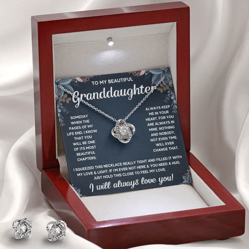 GRANDDAUGHTER SQUEEZED INTERLOCKING - KNOT EARRINGS SET