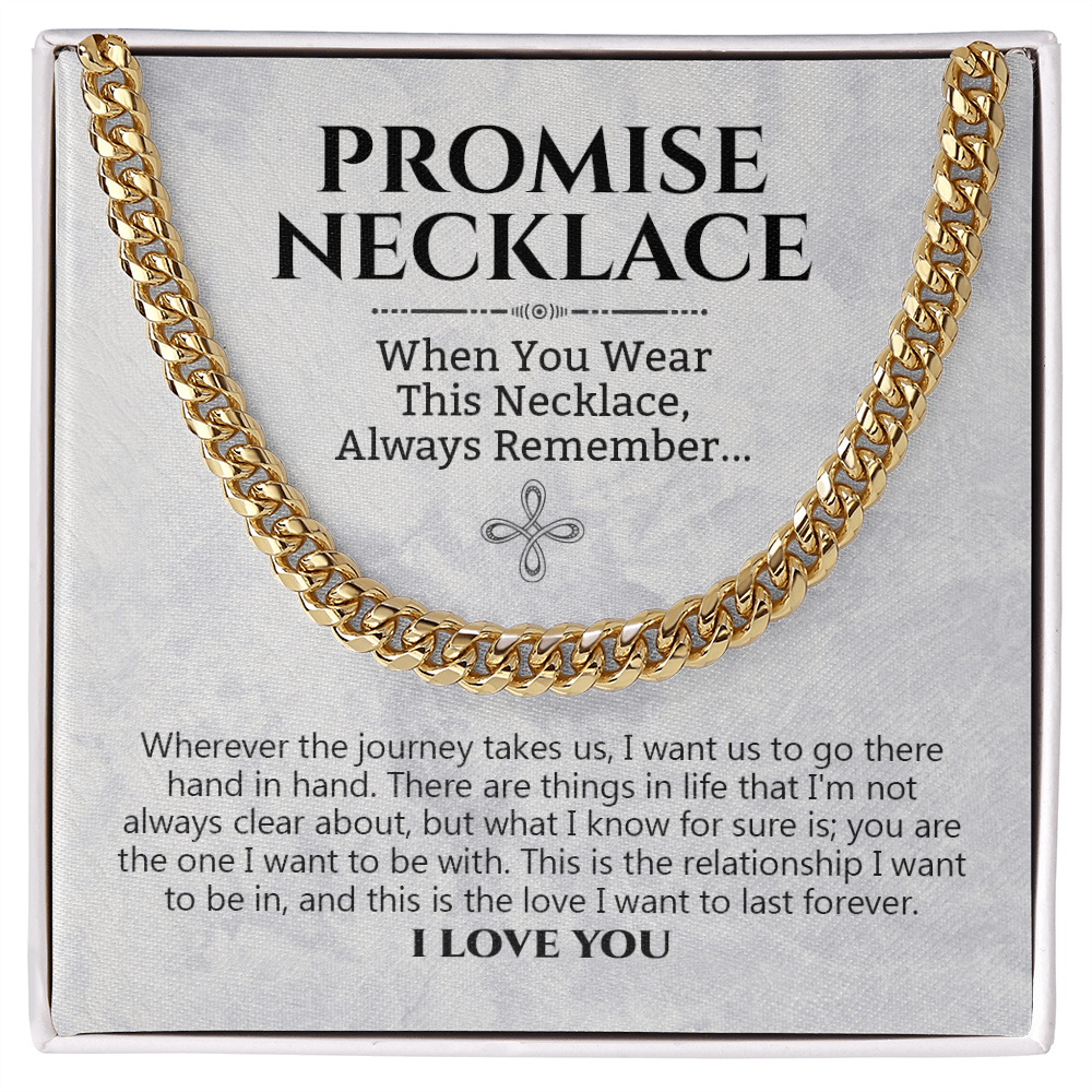 Love You Forever Promise Necklace Hand In Hand