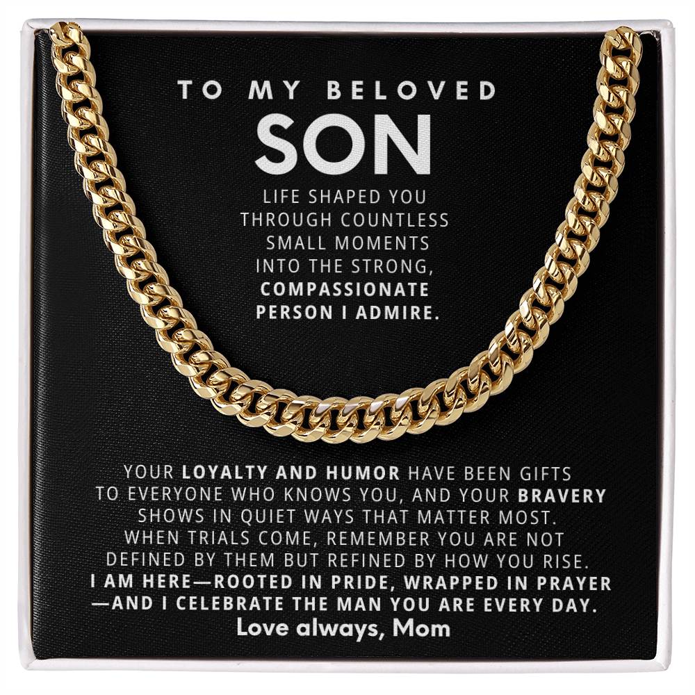 To my beloved son, Your loyalty and humor have been gifts to everyone who knows you