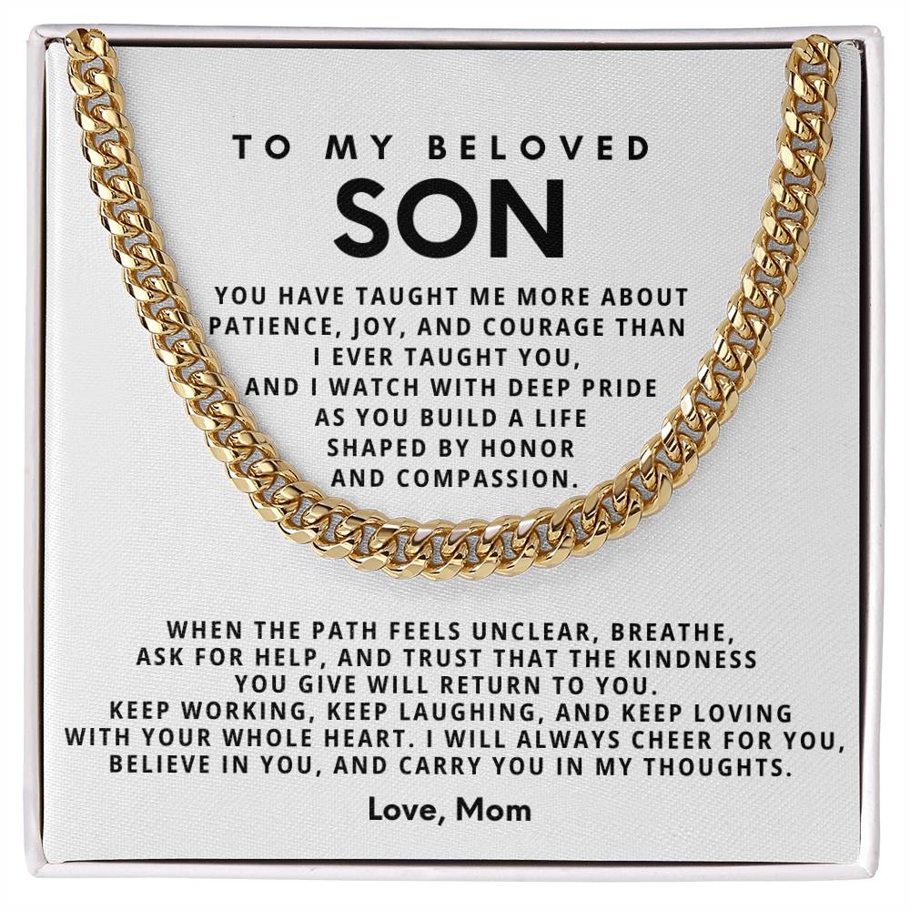 To my beloved Son, I will always cheer for you, believe in you