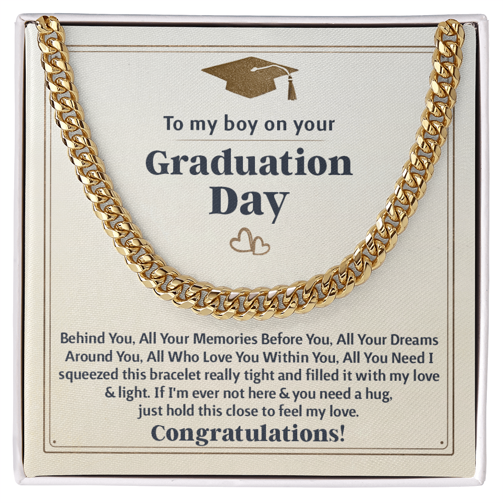 TO MY BOY GRADUATION ALL YOUR DREAMS CUBAN