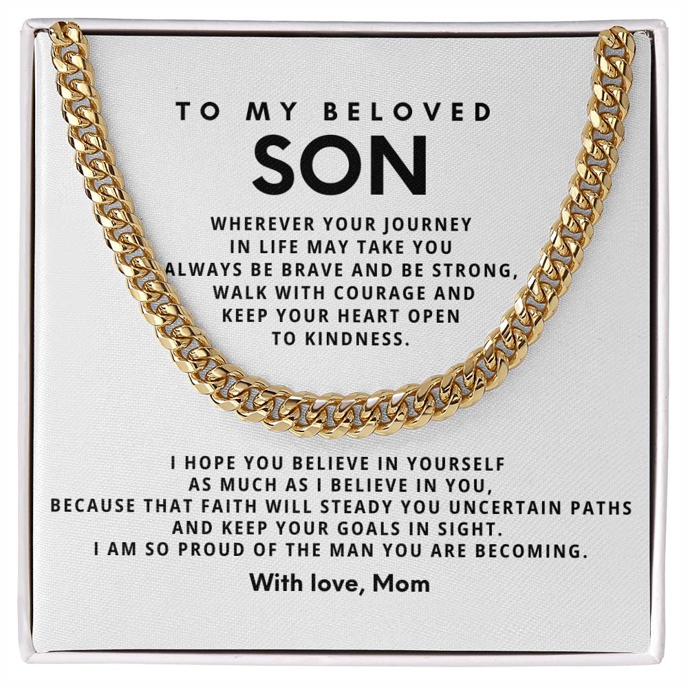 To my beloved son,Wherever your journey in life may take you always be brave and be strong