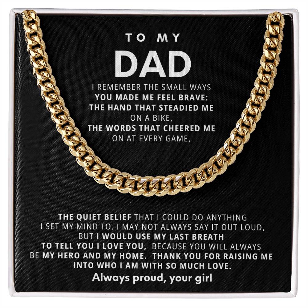 To My Dad, Thank you for raising me into who I am with so much love