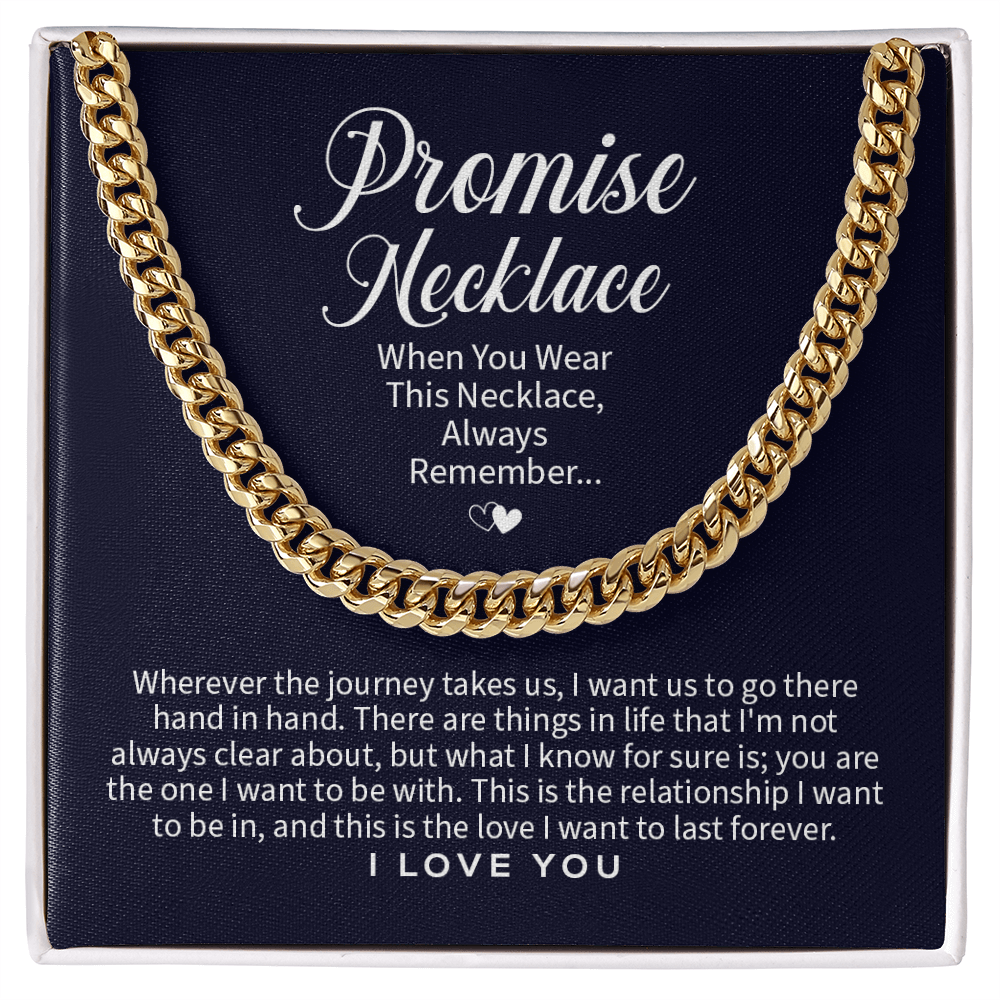Cuban Link Chain Promise Necklace Know For Sure