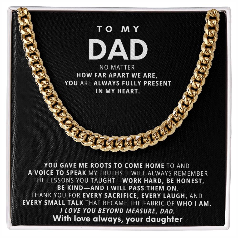 To My Dad, You are always fully present in my heart
