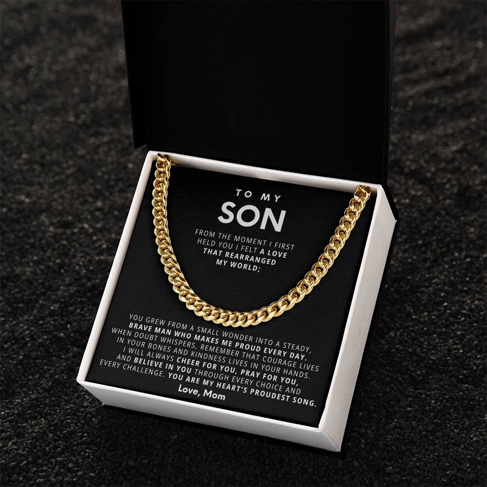 To my beloved son, You are my heart’s proudest song