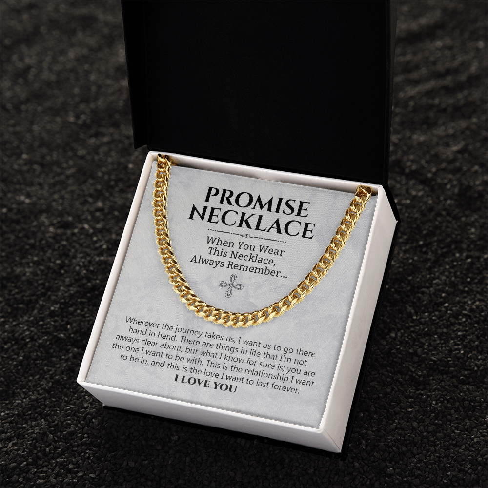 Love You Forever Promise Necklace Hand In Hand